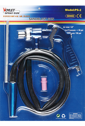 PS2 Sandblaster Feed Blast Gun Air Siphon Sandblästring Slippistol